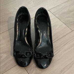 Burberry Black Patent Leather Heels